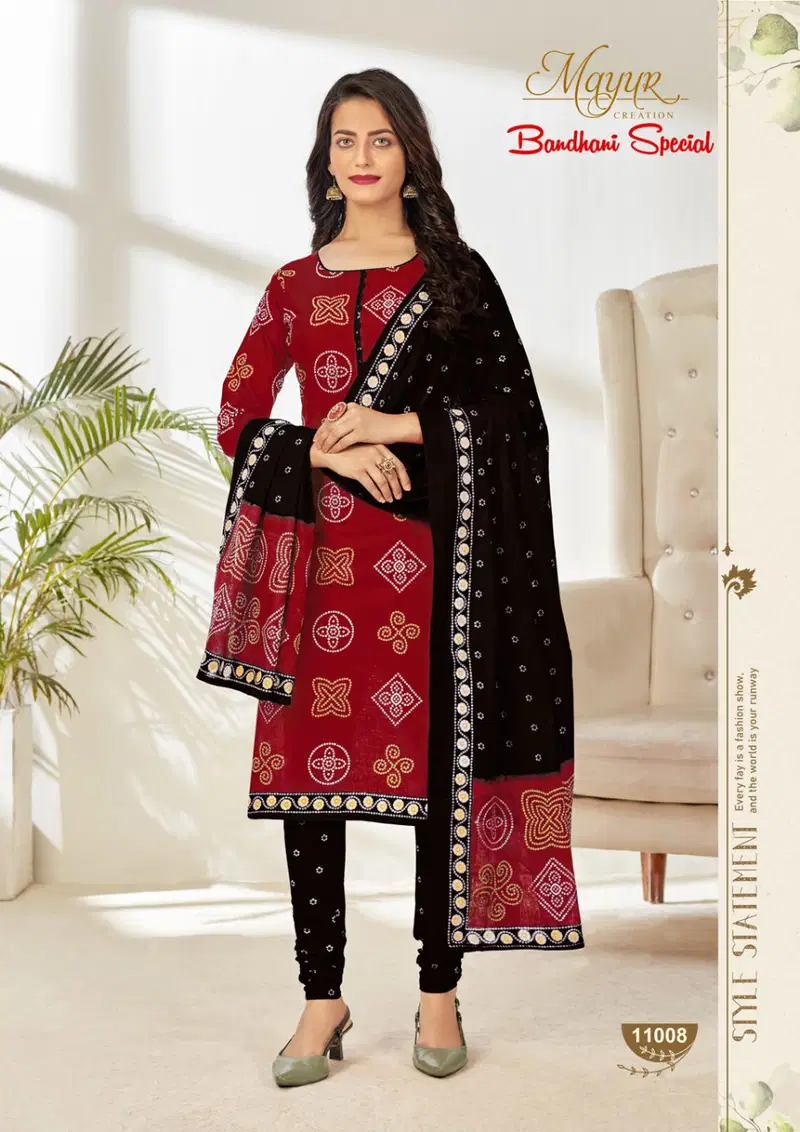 Mayur Bandhani Vol-11 Latest Fancy Designer Printed Pure Cotton Punjabi Salwar Suit Collection